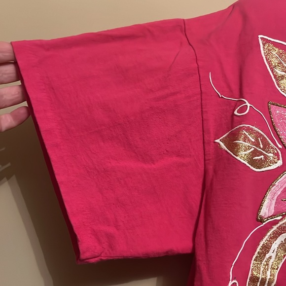 “Moda Bazaar”California 2 Hot pink puff, paint, glitter, floral, and faux pearls - Picture 7 of 15